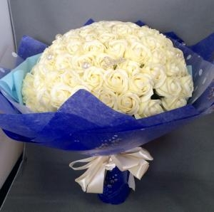 シャボン（ソープ）フラワーのＢＩＧローズブーケ｜「ハナコー生花」　（三重県志摩市の花キューピット加盟店 花屋）のブログ