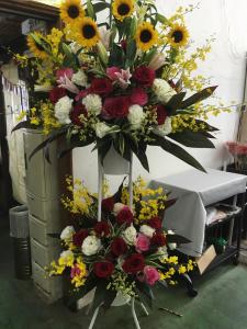 開店のお祝いスタンド、お届けしました。｜「ハナコー生花」　（三重県志摩市の花キューピット加盟店 花屋）のブログ