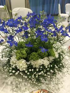 食事会のテーブル花｜「ハナコー生花」　（三重県志摩市の花キューピット加盟店 花屋）のブログ