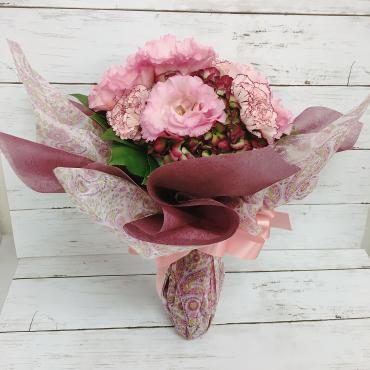ピンク色の大人の花束｜「ハナコー生花」　（三重県志摩市の花キューピット加盟店 花屋）のブログ