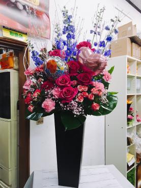 バルーン入りのアレンジ｜「ハナコー生花」　（三重県志摩市の花キューピット加盟店 花屋）のブログ