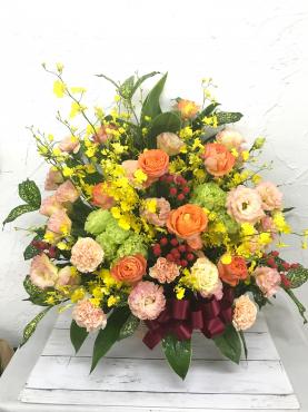 お祝いのアレンジお届けしました。｜「ハナコー生花」　（三重県志摩市の花キューピット加盟店 花屋）のブログ