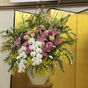 祝賀会会場のお花｜「ハナコー生花」　（三重県志摩市の花キューピット加盟店 花屋）のブログ