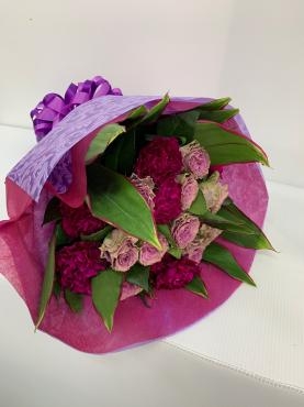 紫色の花束｜「ハナコー生花」　（三重県志摩市の花キューピット加盟店 花屋）のブログ