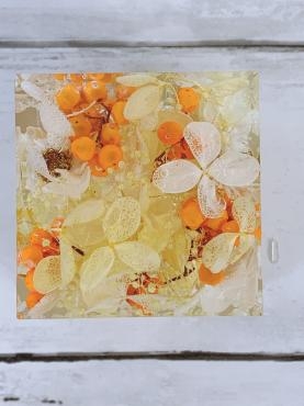 超お買い得 クリスタルアートリウム　オレンジ② フラワー/ガーデン