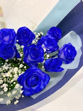青バラの花束｜「ハナコー生花」　（三重県志摩市の花キューピット加盟店 花屋）のブログ