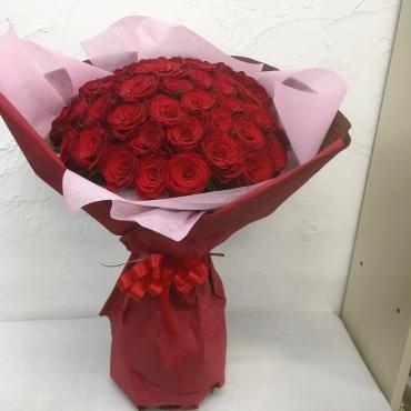 50本の赤バラ｜「ハナコー生花」　（三重県志摩市の花キューピット加盟店 花屋）のブログ